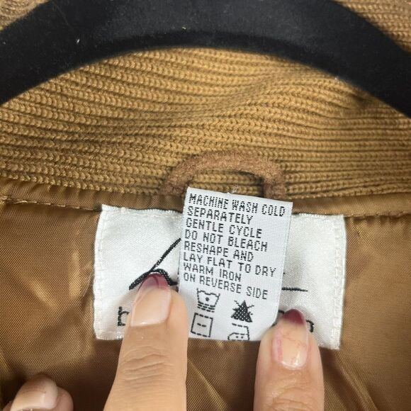 Línea By Louis Dell’Olió 100% Suede Jacket Tan Button Up Size 1X - Picture 5 of 14